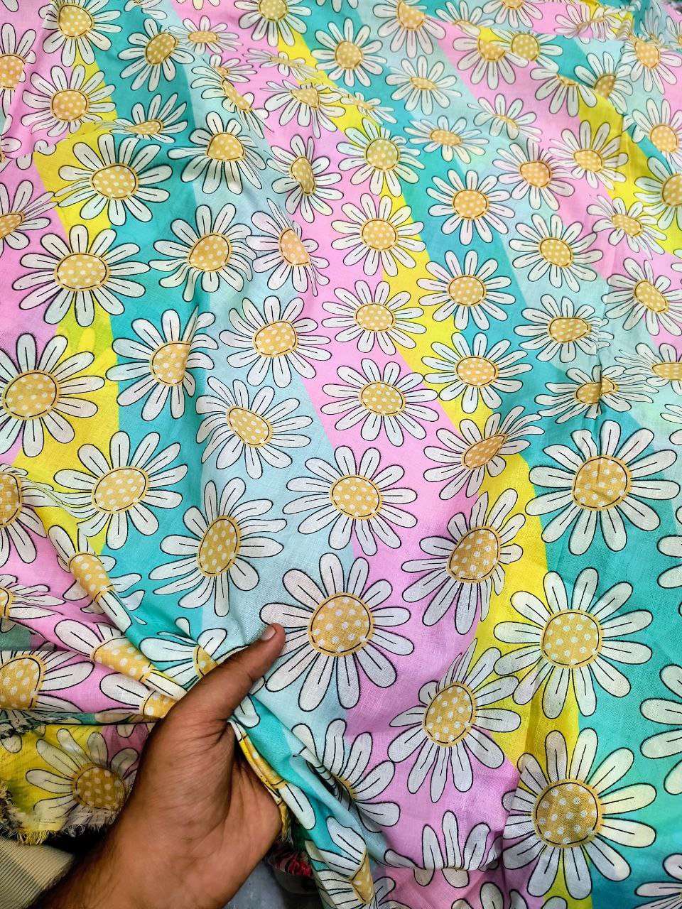 Most Premium Pure Cotton 80*80 Fabric Printed (Big WIDTH!!)