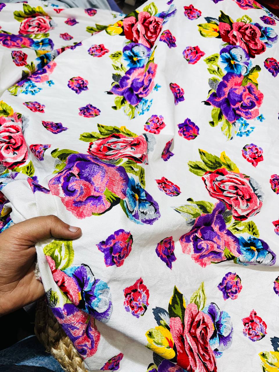 Most Premium Imported Cotrise LYCRA Fabric Digital Printed