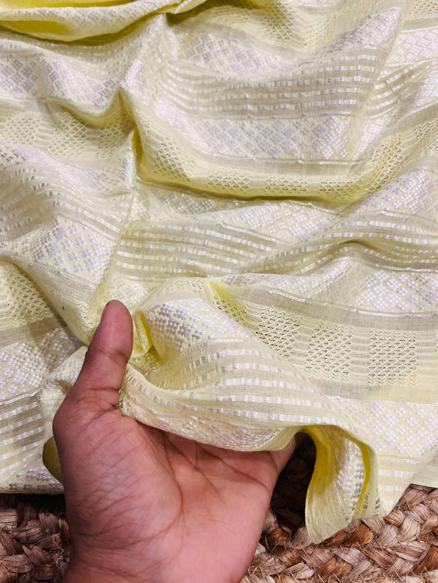 Cut Piece SALE- Premium Pure Designer FABRICS IN SALE - Cut SIZE 0.80 Meter