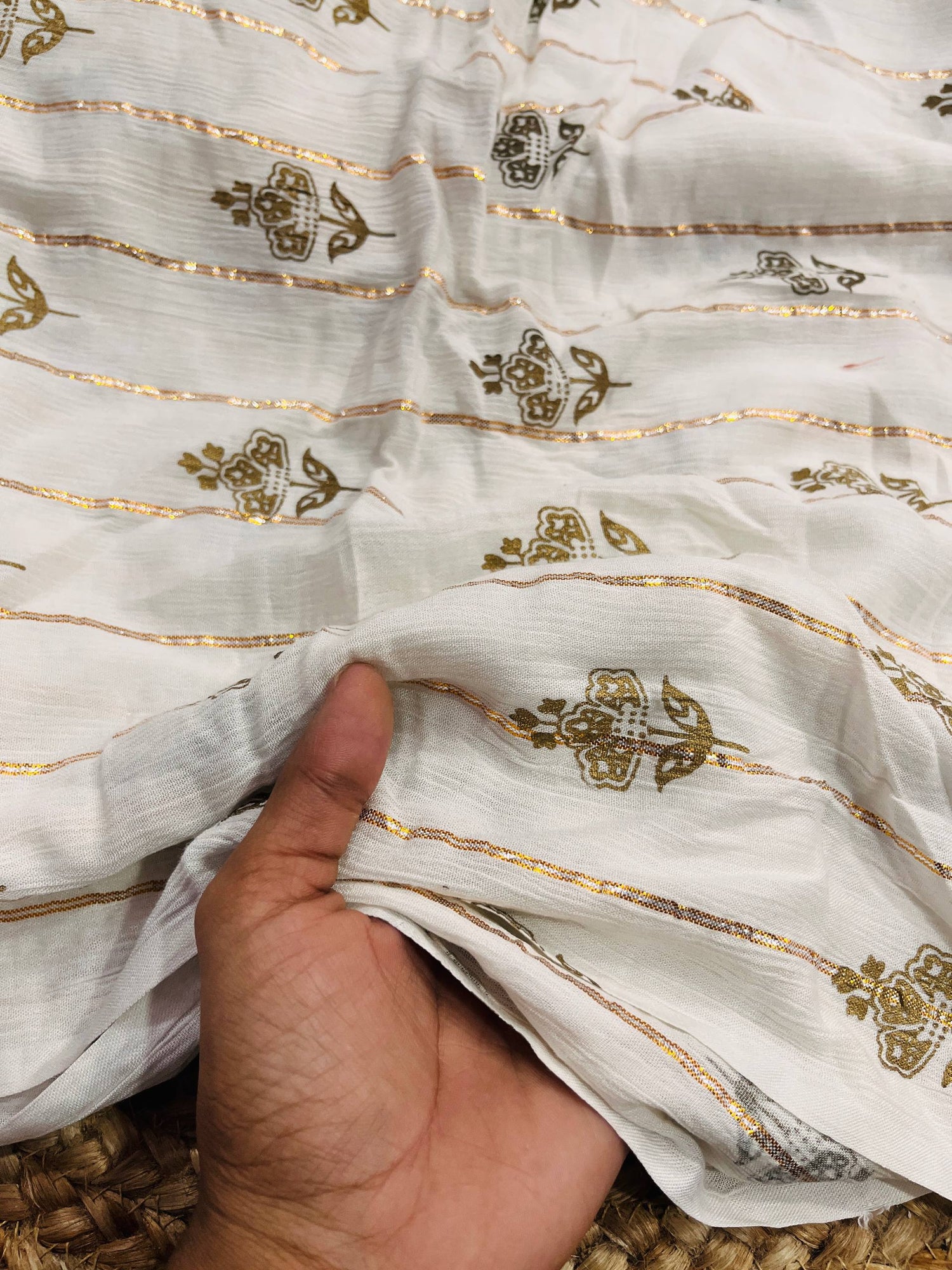 Cut Piece SALE- Premium Pure Designer FABRICS IN SALE - Cut SIZE 1.25 Meter