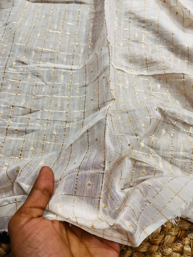 Cut Piece SALE- Premium Pure Designer FABRICS IN SALE - Cut SIZE 2.30 Meter