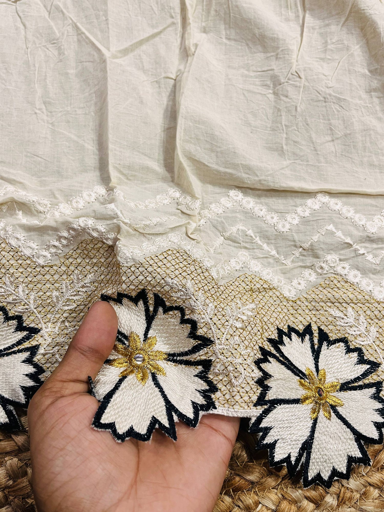 Cut Piece SALE- Premium Pure Designer FABRICS IN SALE - Cut SIZE 0.50 Meter