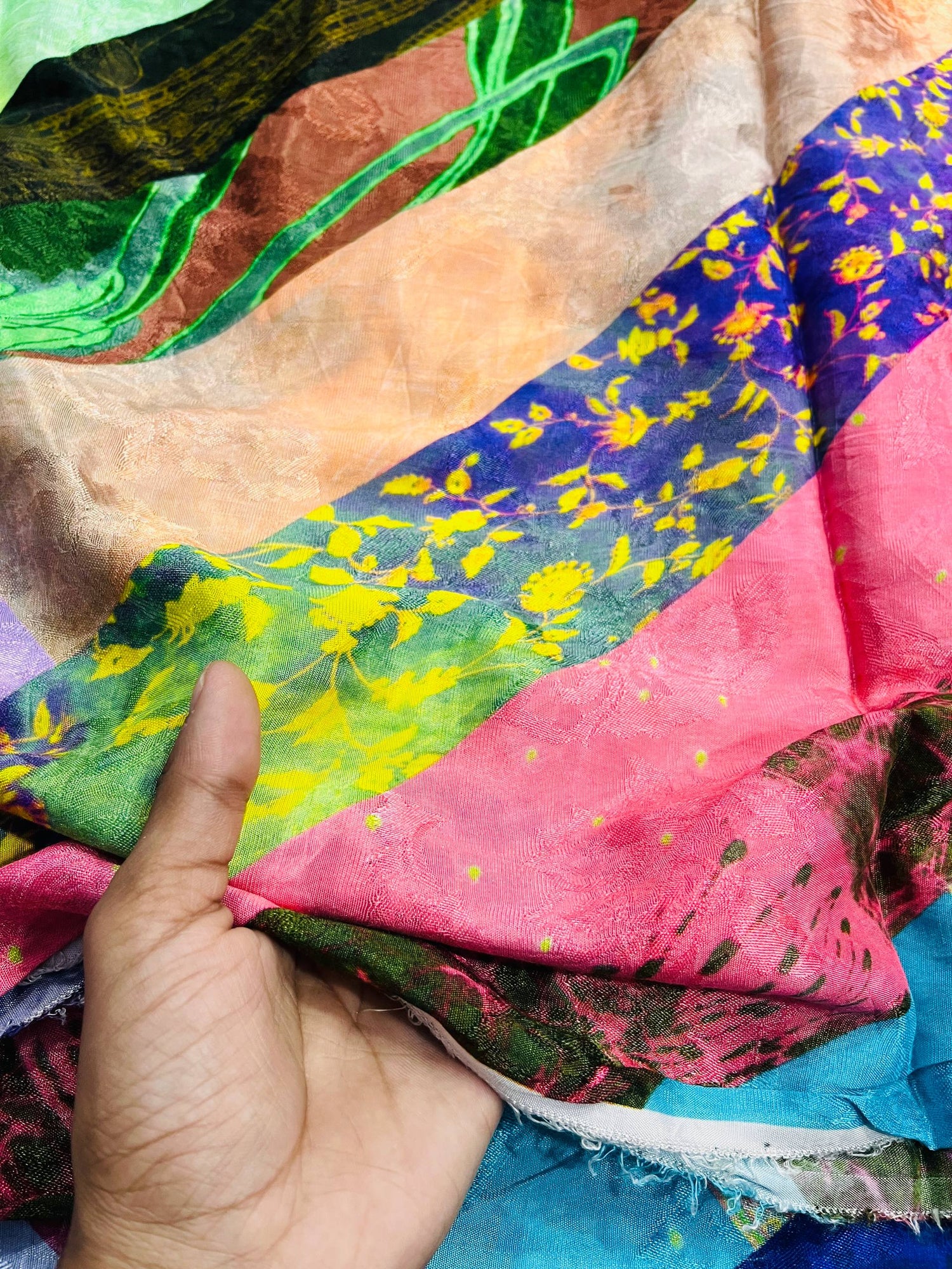 Cut Piece SALE- Premium Pure Designer FABRICS IN SALE - Cut SIZE 5 Meter