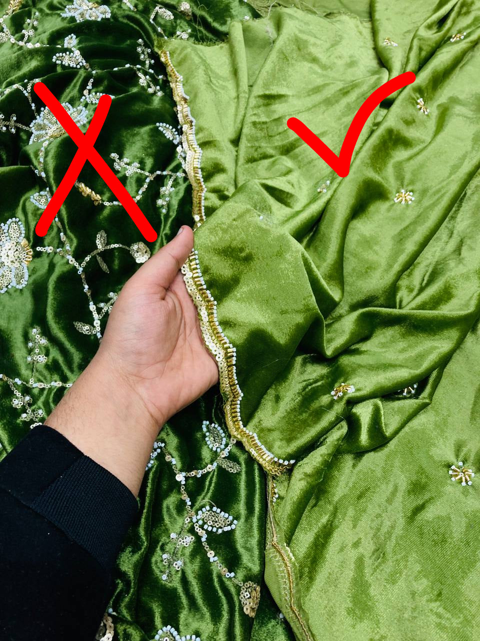 Most Premium Pure Makhmal Silk Velvet Dupatta With Fine WORK