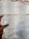 Most Premium Fine Hakuba Chikankari Embroidery On Cotton FABRIC (Dyeable Also) (Big WIDTH!!)