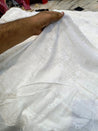 Premium Fine Thread Embroidery On Pure Cotton FABRIC (Big WIDTH!!) (DYEABLE ALSO)