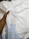 (SALE PRICES) Premium Hakuba Chikankari Embroidery On Pure Cotton FABRIC (Dyeable Also) (Big WIDTH!!)