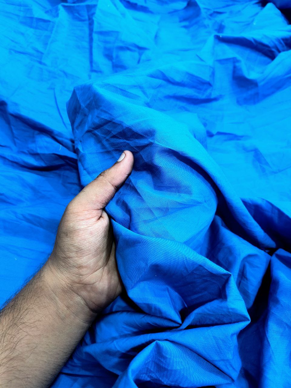 (SALE PRICES) Most Premium Pure Poplin Cotton Fabric (Royal Blue) (Big WIDTH!!)