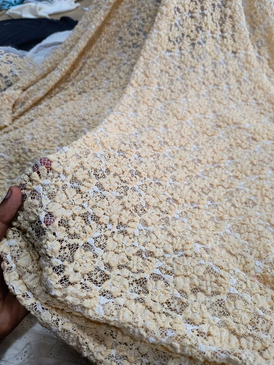 (SALE PRICES) Premium Imported NET FABRIC EMBROIDERY STRETCHABLE (Big WIDTH!!)