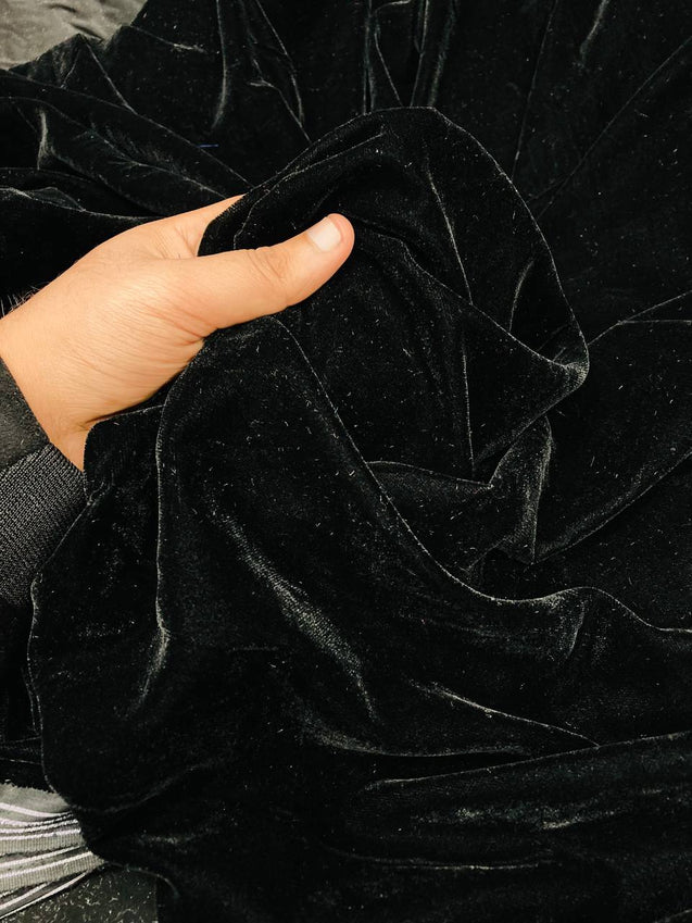 Premium Velvet 9000 FABRIC - ALL BLACK