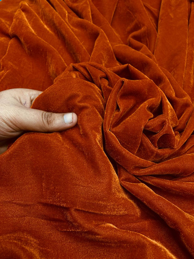 Premium Velvet 9000 FABRIC - RUST