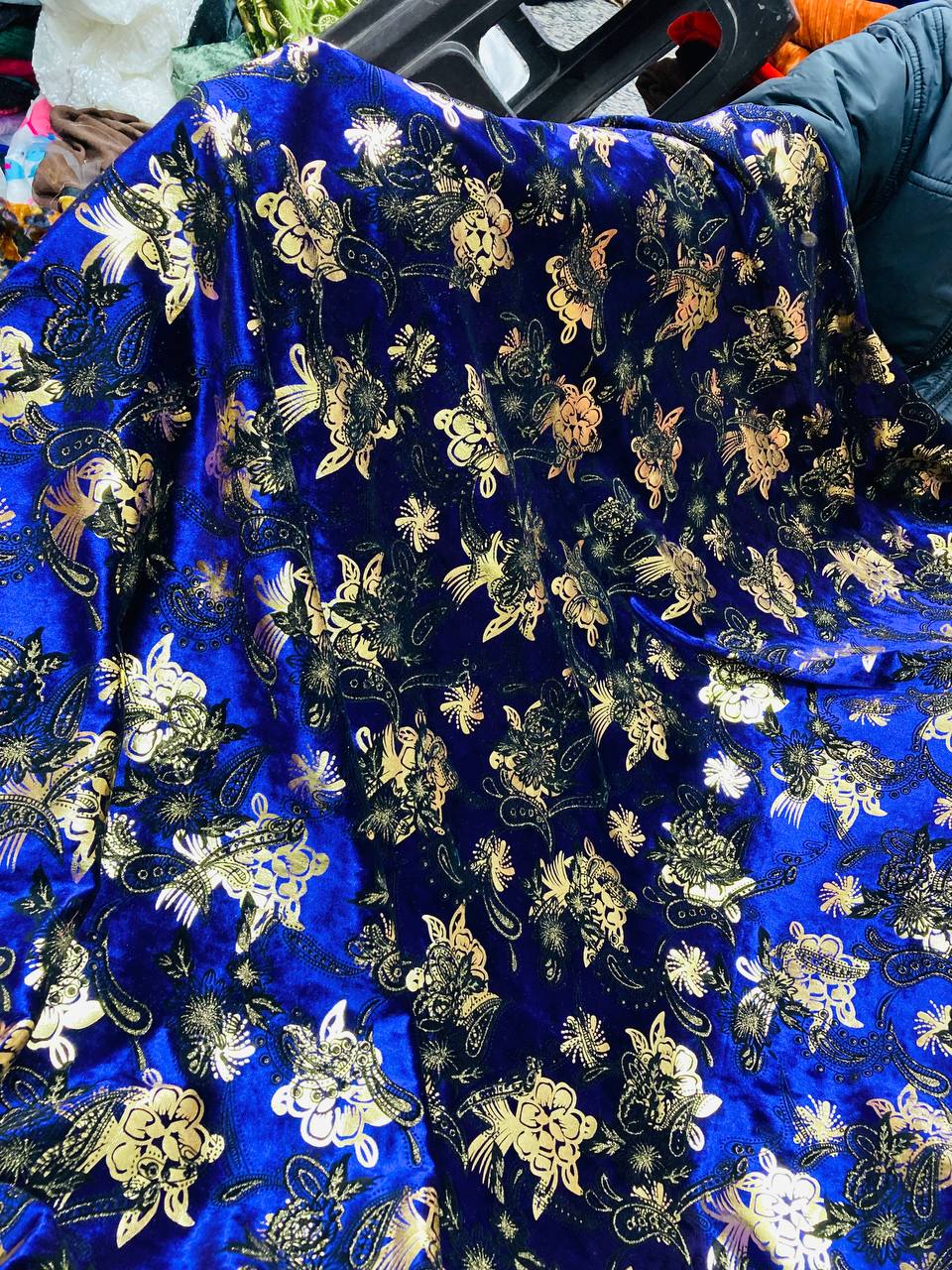 Most Premium Imported ICE VELVET FABRIC With Fine Printing (Big WIDTH!!)