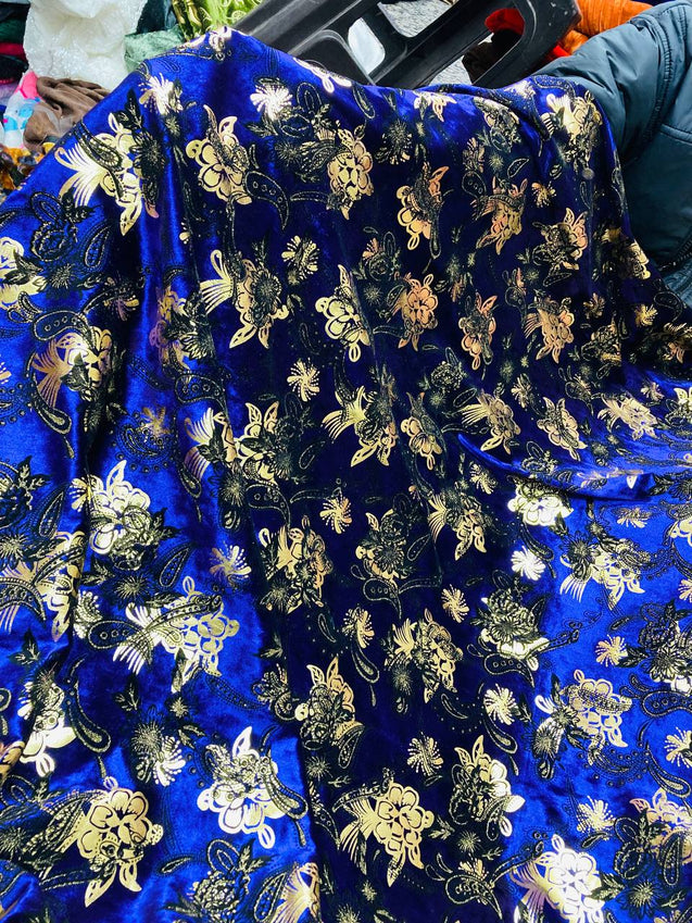 Most Premium Imported ICE VELVET FABRIC With Fine Printing (Big WIDTH!!)