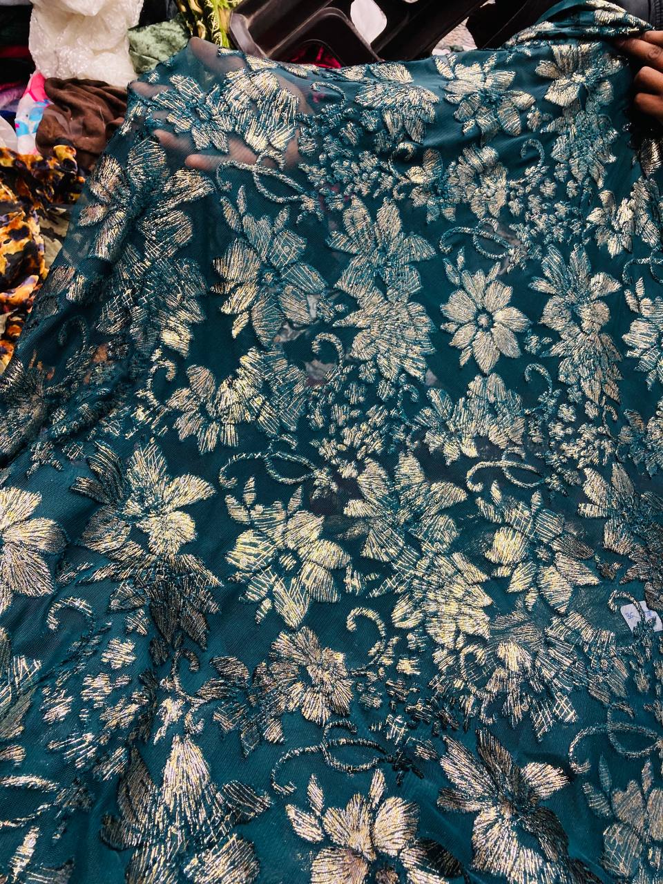 Most Premium Imported Plachi Brasso FABRIC On Net FABRIC (Big WIDTH!!)