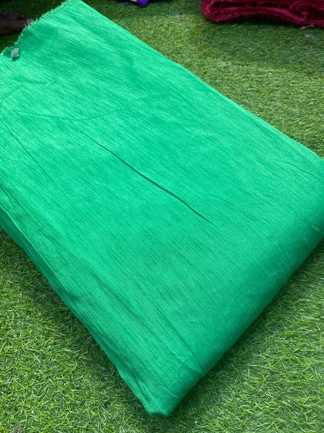 Most Premium Collection Of Silk Fabric - Raw Khaadi SILK ( GREEN )