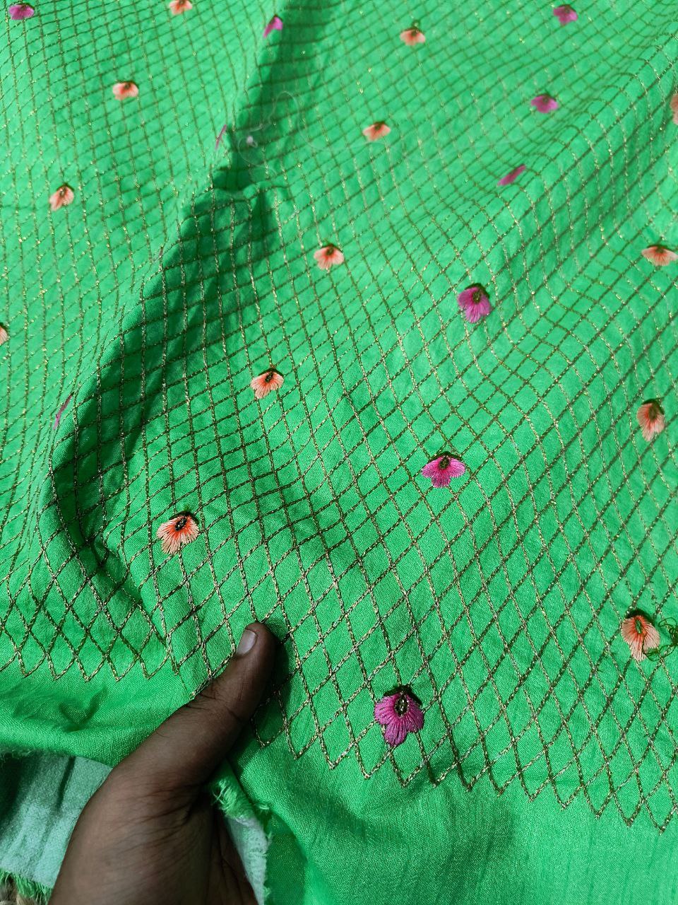 Cut Piece SALE- Premium Pure Designer FABRICS IN SALE - Cut SIZE 3.25 Meter