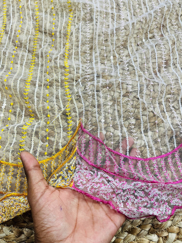 Cut Piece SALE- Premium Pure Designer FABRICS IN SALE - Cut SIZE 1.86 Meter