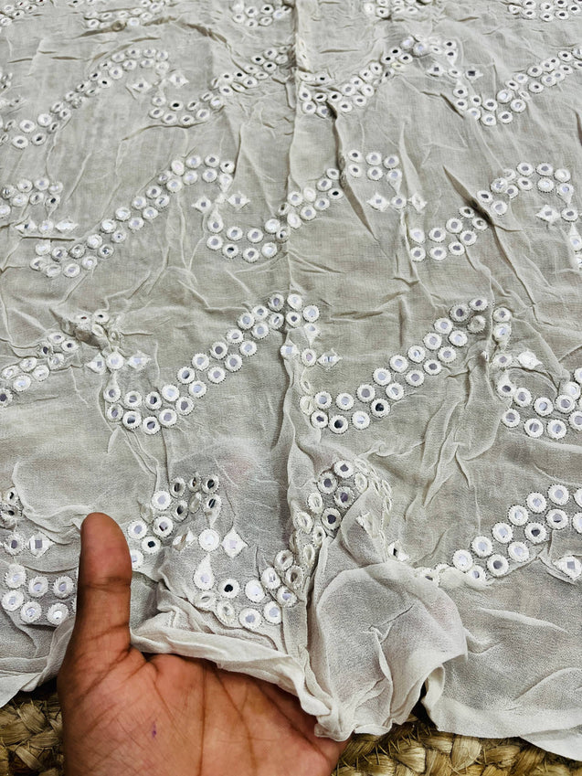 Cut Piece SALE- Premium Pure Designer FABRICS IN SALE - Cut SIZE 0.60 Meter