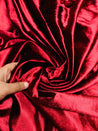 Premium Pure Imported Silk Makhmal Velvet FABRIC - MAROON