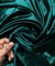 Premium Pure Imported Silk Makhmal Velvet FABRIC - DARK GREEN