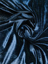 Premium Pure Imported Silk Makhmal Velvet FABRIC - DARK BLUE