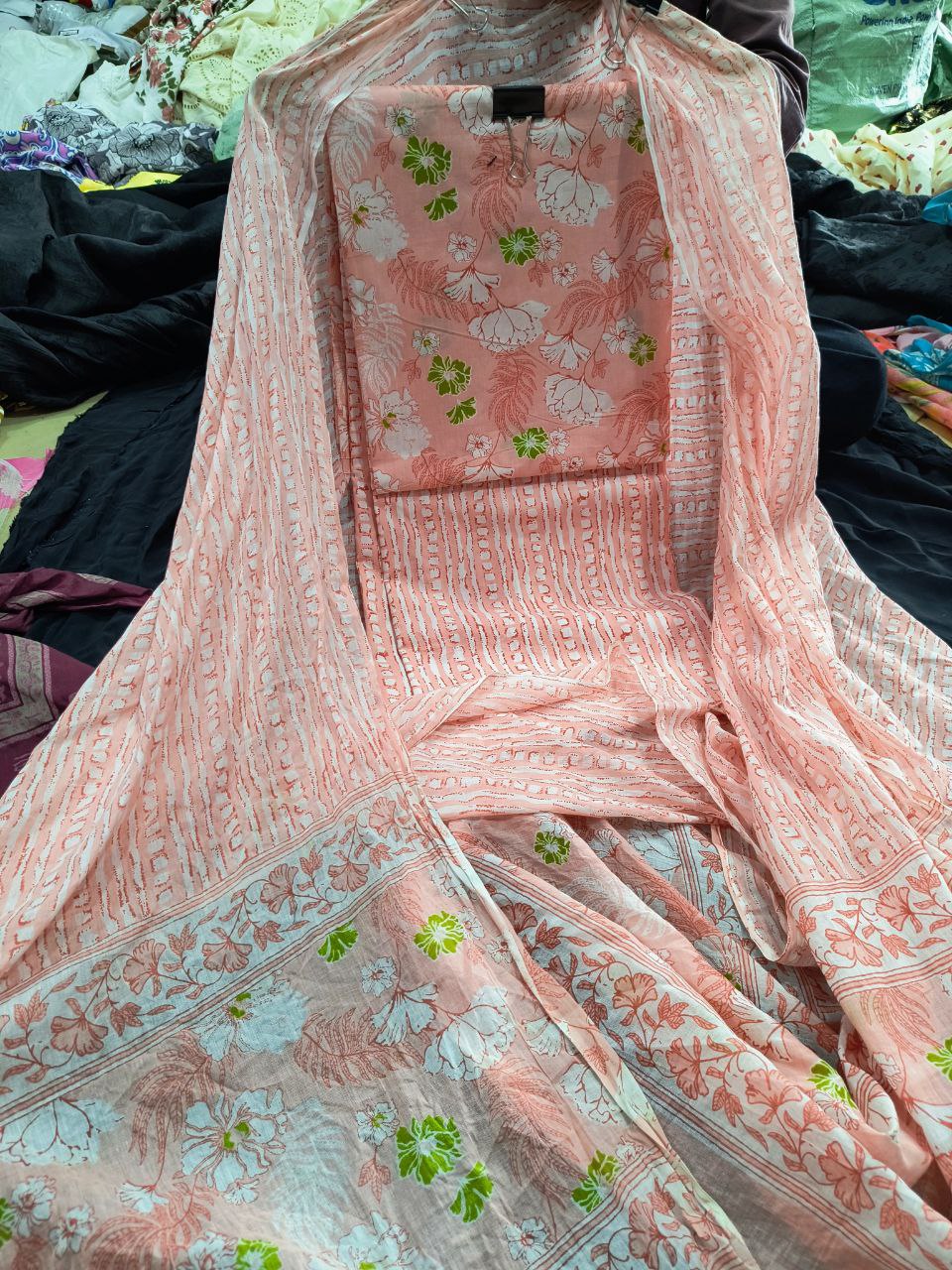 Premium Pure Cotton 80*80 PRINTED Complete Suit Set