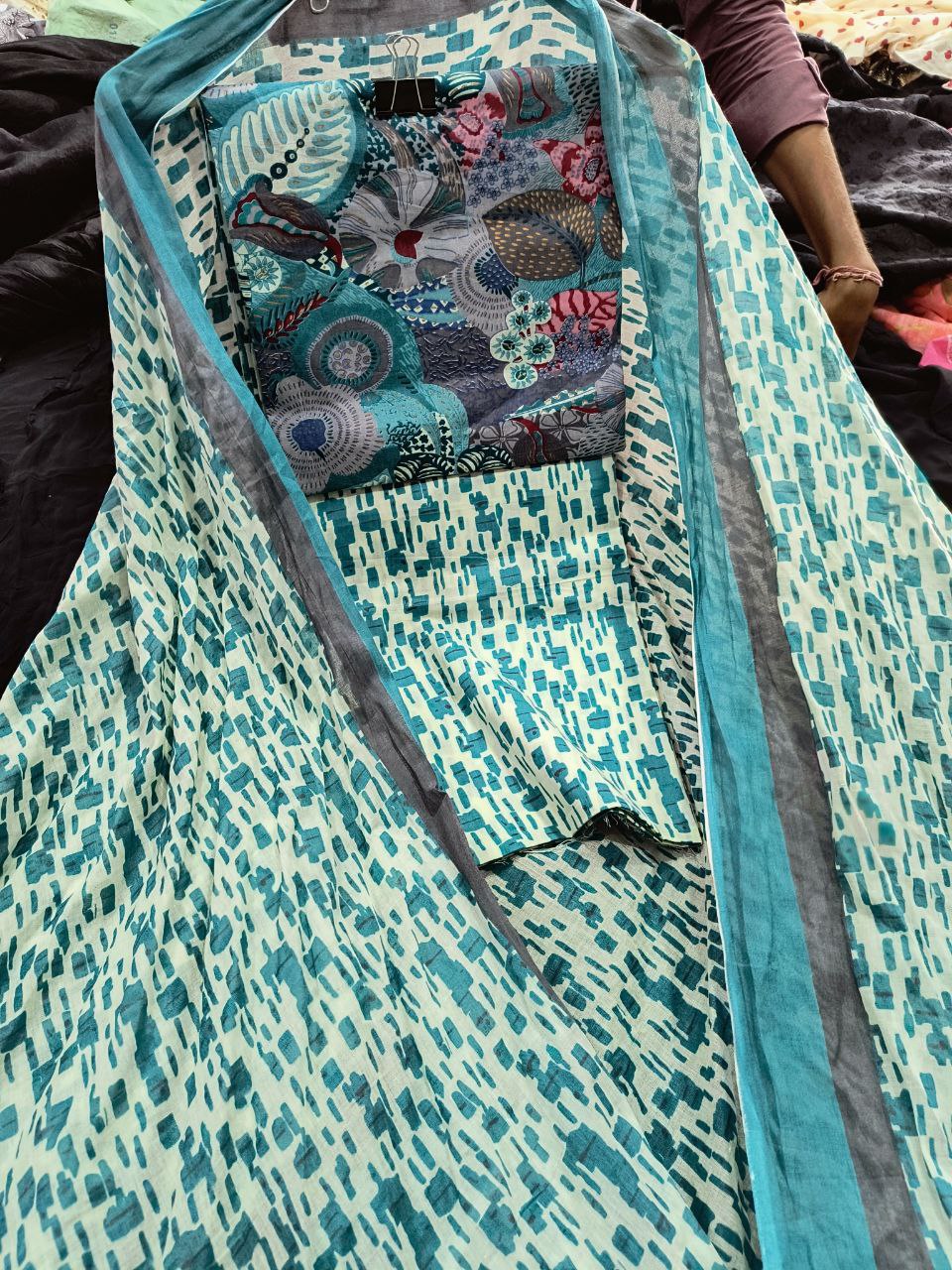 Premium Pure Cotton 80*80 PRINTED Complete Suit Set