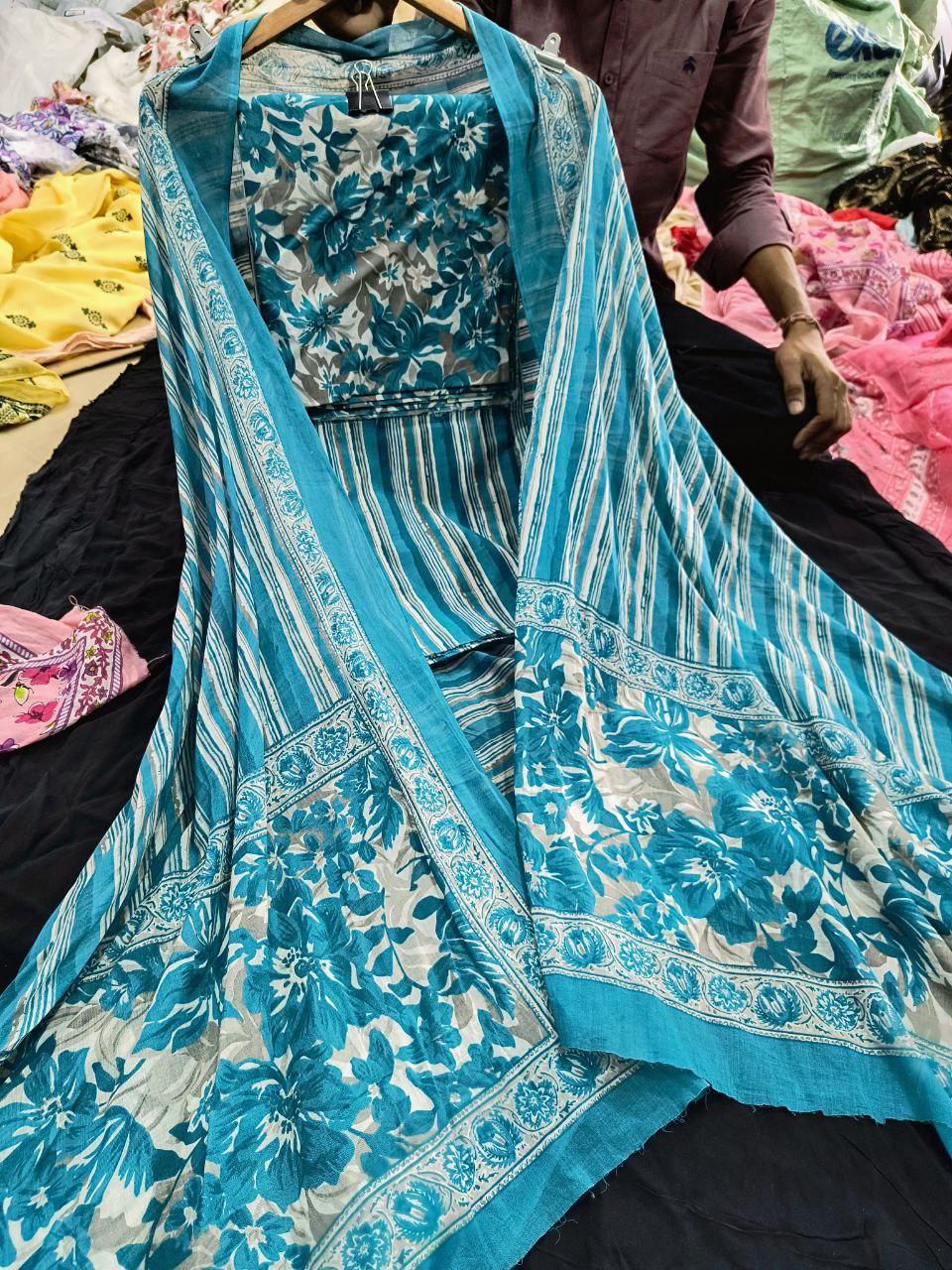 Premium Pure Cotton 80*80 PRINTED Complete Suit Set