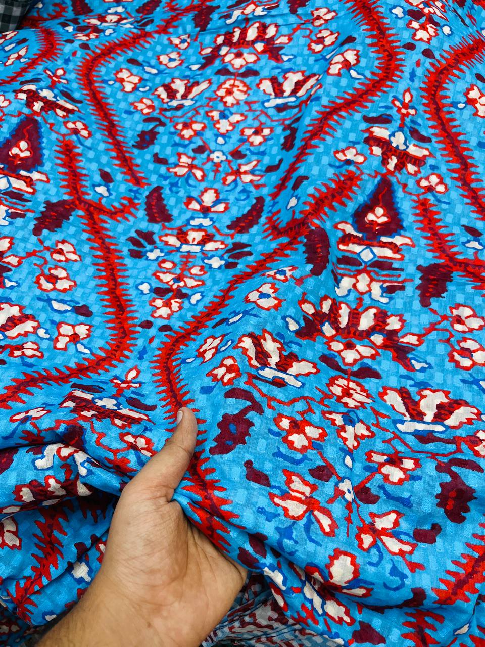 Most Premium Pure Cotton 80*80 Fabric With Fine Weaving & Digital PRINTED (Big WIDTH!!)