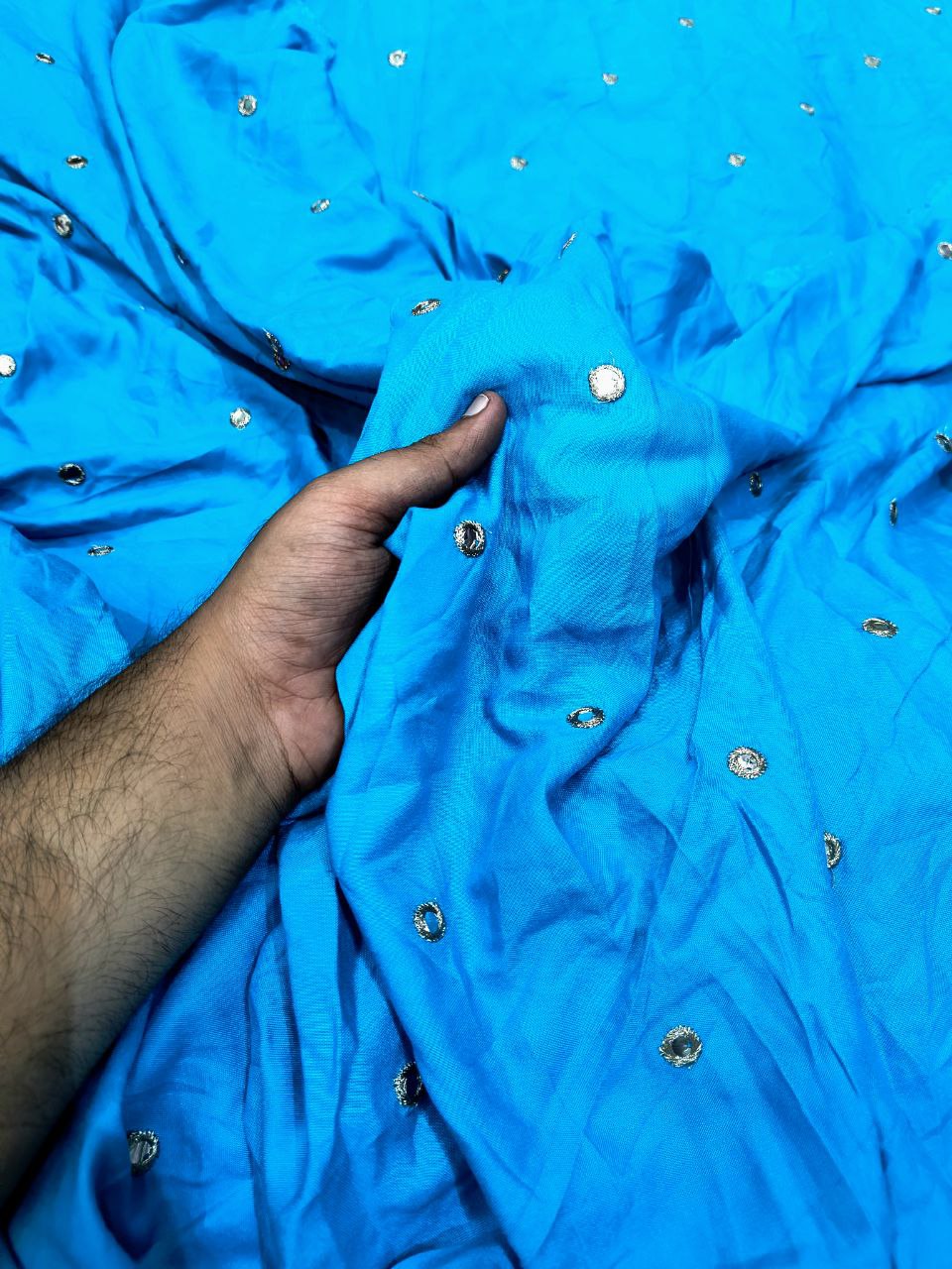 Most Premium Pure Modal Cotton FABRIC With Fine Mirror WORK