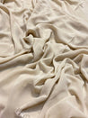 Most Premium Quality Of Georgette Fabric - Double Georgette Bada Panna (Beach Sand Colour)