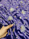 (SALE Prices) Most Premium Pure Makhmal Silk Velvet FABRIC With Fine Hand Work