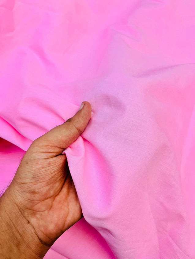 Most Premium Pure Super Quality Cotton 80*80 FABRIC (Big WIDTH!!) (PINK)