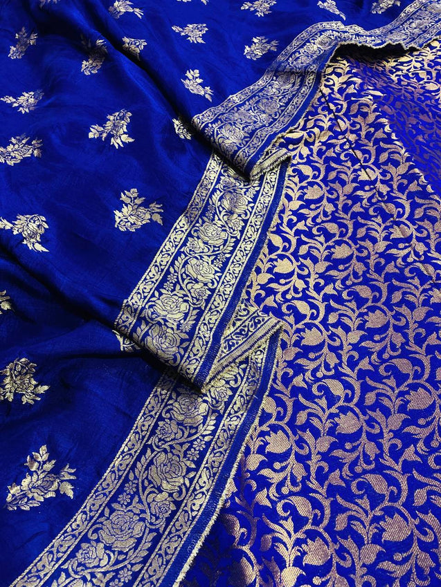 Premium Pure Banarasi Silk Suit With Dupatta (Complete Suit)