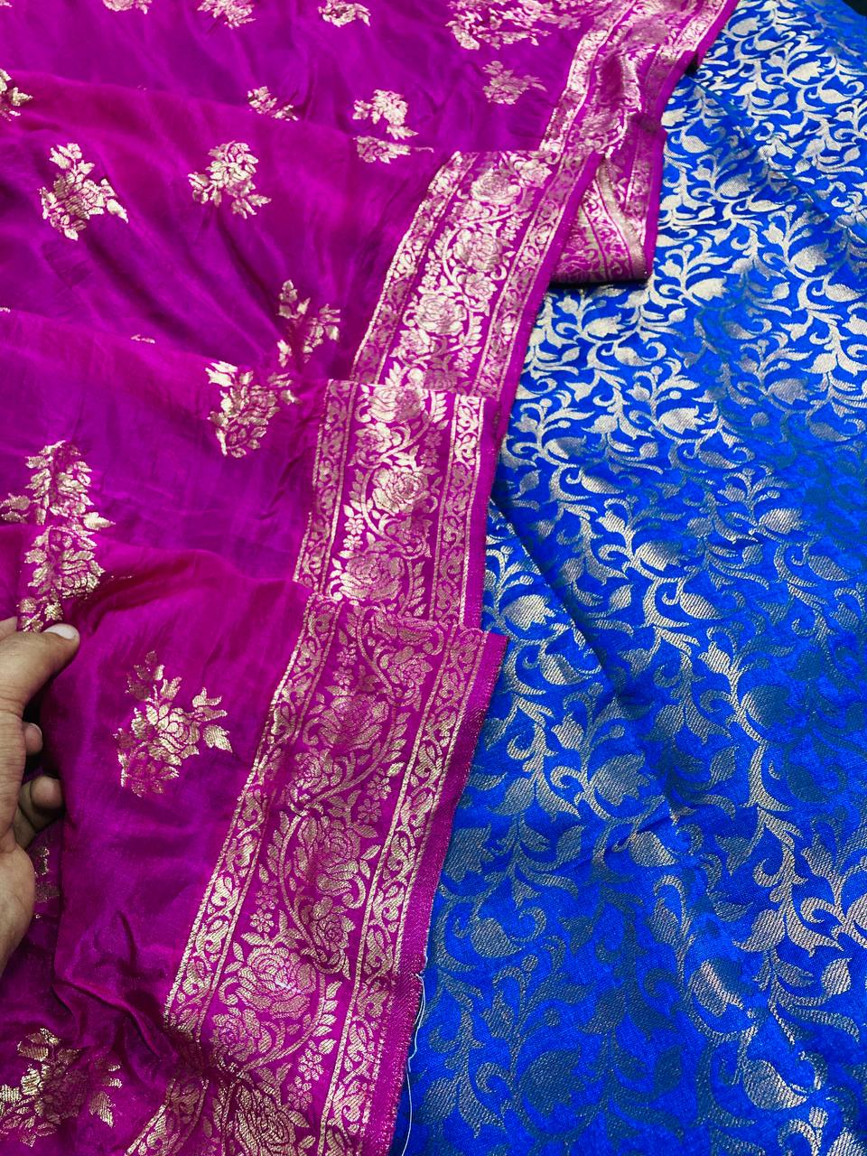 Premium Pure Banarasi Silk Suit With Dupatta (Complete Suit)