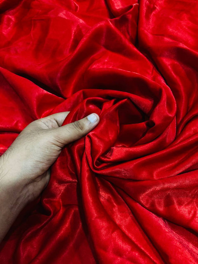 Premium Imported Quality Modal Armani Satin FABRIC (Big WIDTH!!) (Perfect RED)