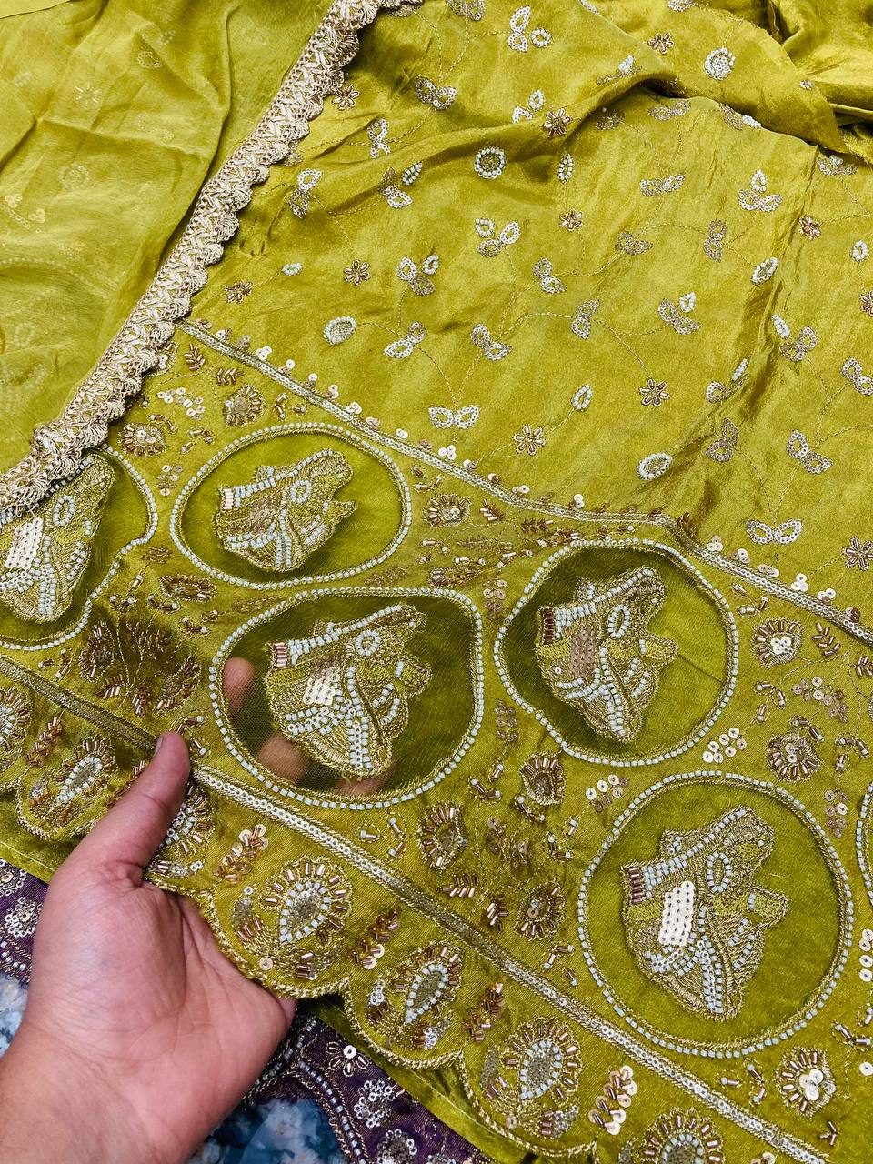 Most Premium Quality Of Suits -  Cut Dana Work ( Complete Suit With SALWAAR)