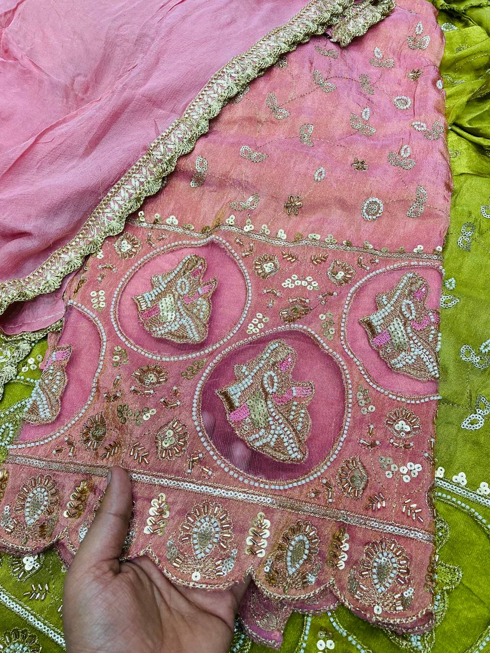 Most Premium Quality Of Suits -  Cut Dana Work ( Complete Suit With SALWAAR)