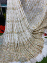 Most Premium Collection Of Sequin Designs - Pure Dyeable Georgette 60 Inch Width