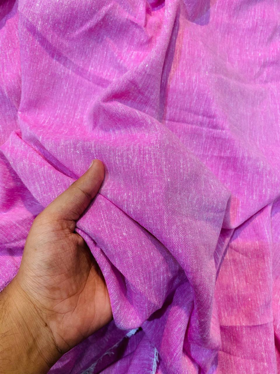 Most Premium Pure Viscose Linen Cotton FABRIC (Big WIDTH!!) (LAVENDER)