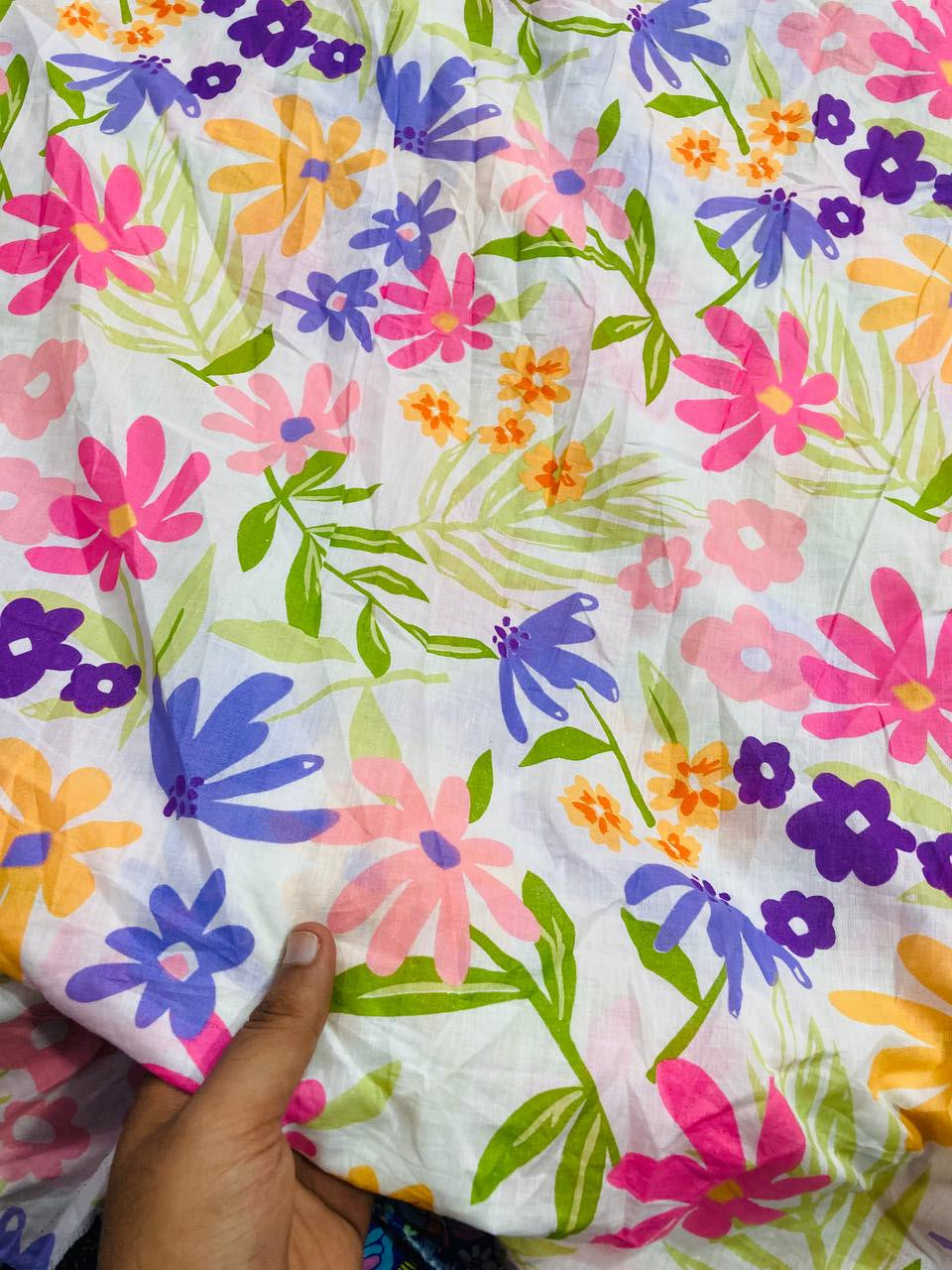 (On SALE Prices) Premium Pure Cotton 80*80 Printed Complete Suit Set