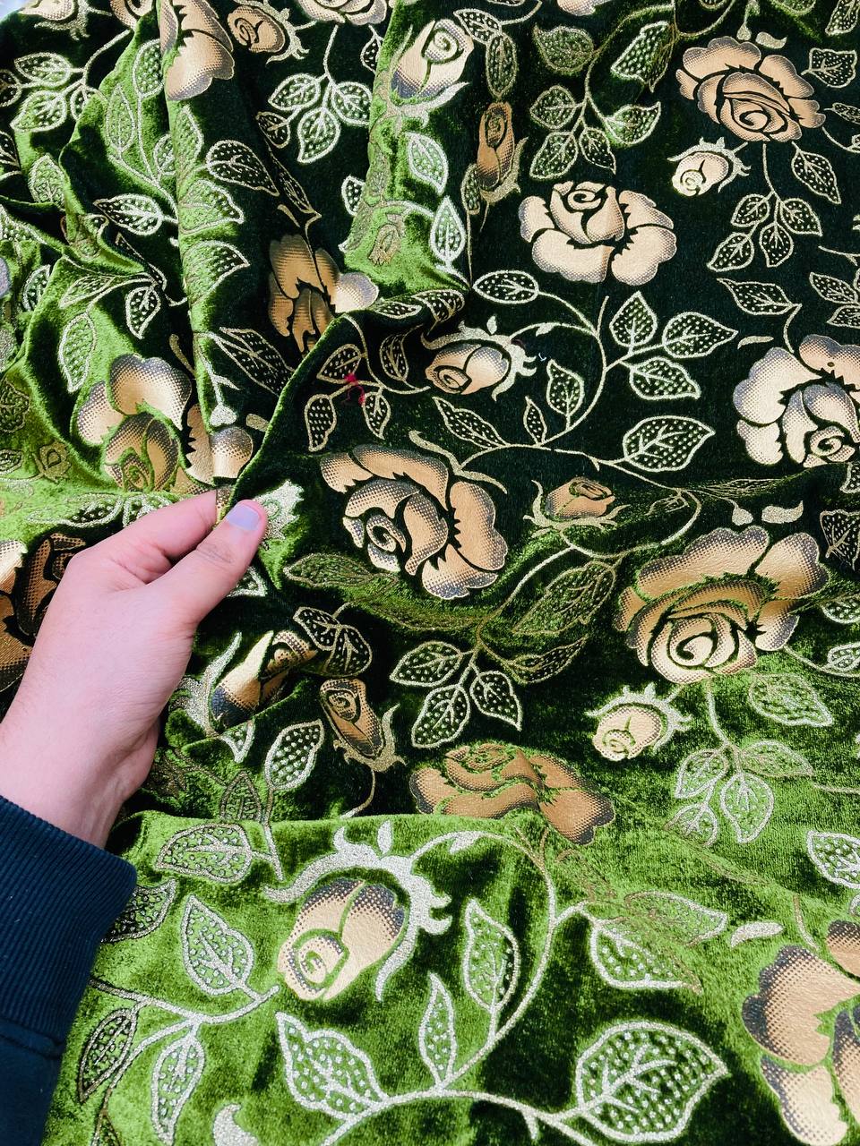 Most Premium Brasso ROSE Flower FABRIC (Big WIDTH!!)