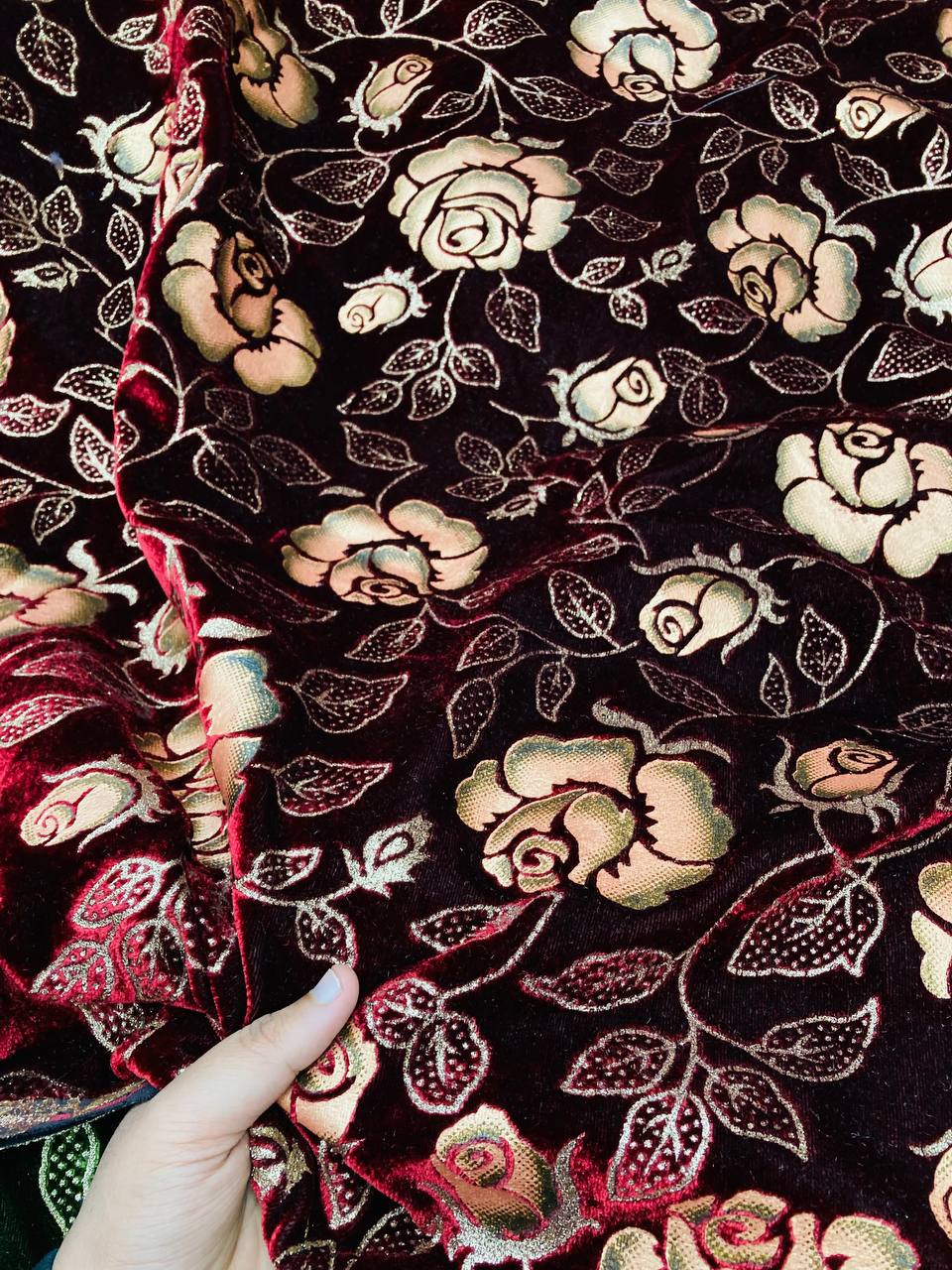 Most Premium Brasso ROSE Flower FABRIC (Big WIDTH!!)