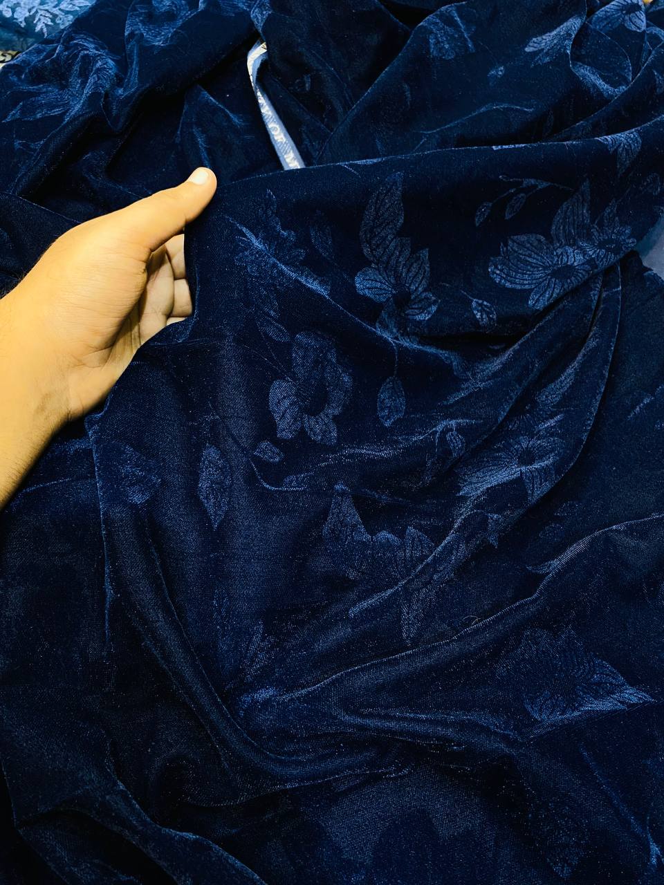 Most Premium Velvet 9000 WIth Weaving Brasso FABRIC