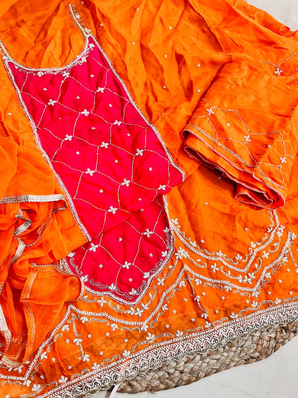 Premium Pure HandWork Suit With Sleeves Work Complete Suit