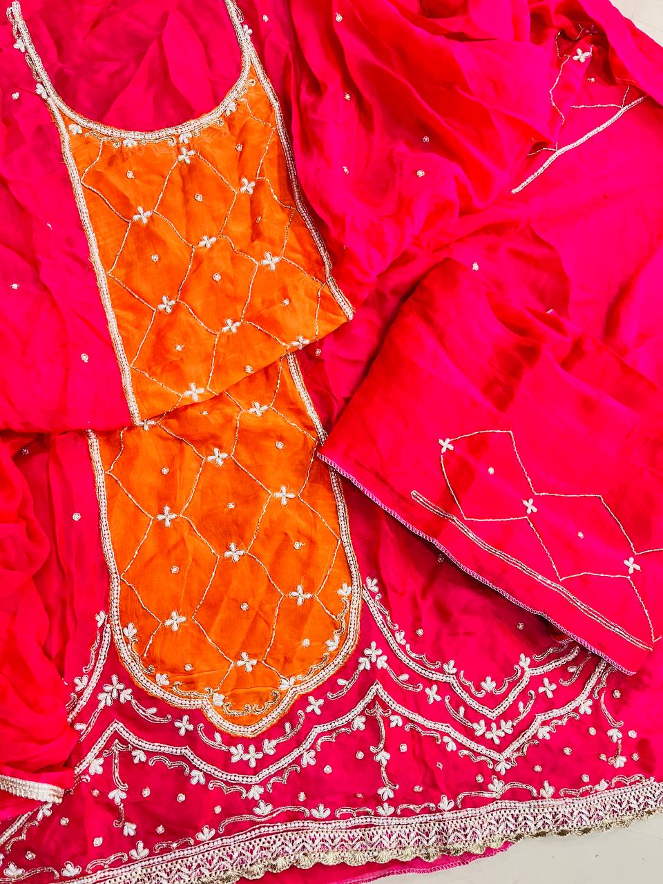 Premium Pure HandWork Suit With Sleeves Work Complete Suit