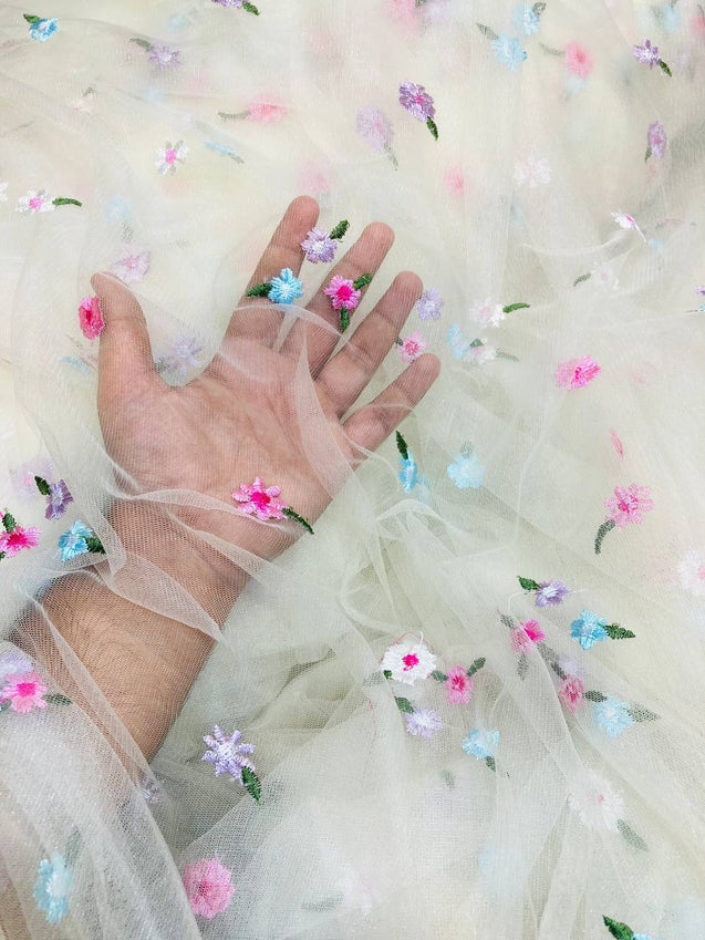 Premium Imported Fine Embroidery NET FABRIC (Big WIDTH!!)