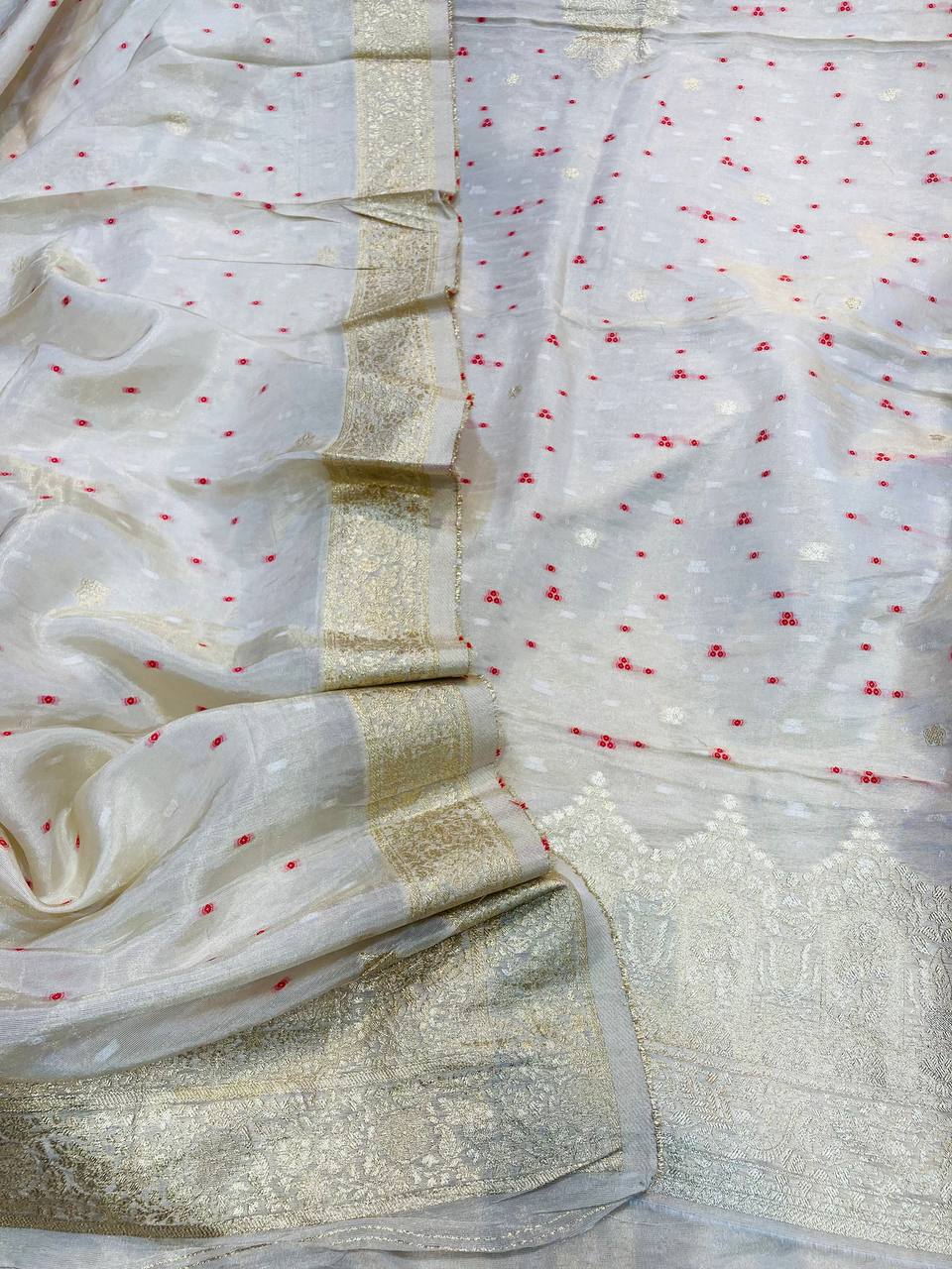 Premium Pure Cosmos (Russian) Silk Suit With Dupatta (Complete Suit)