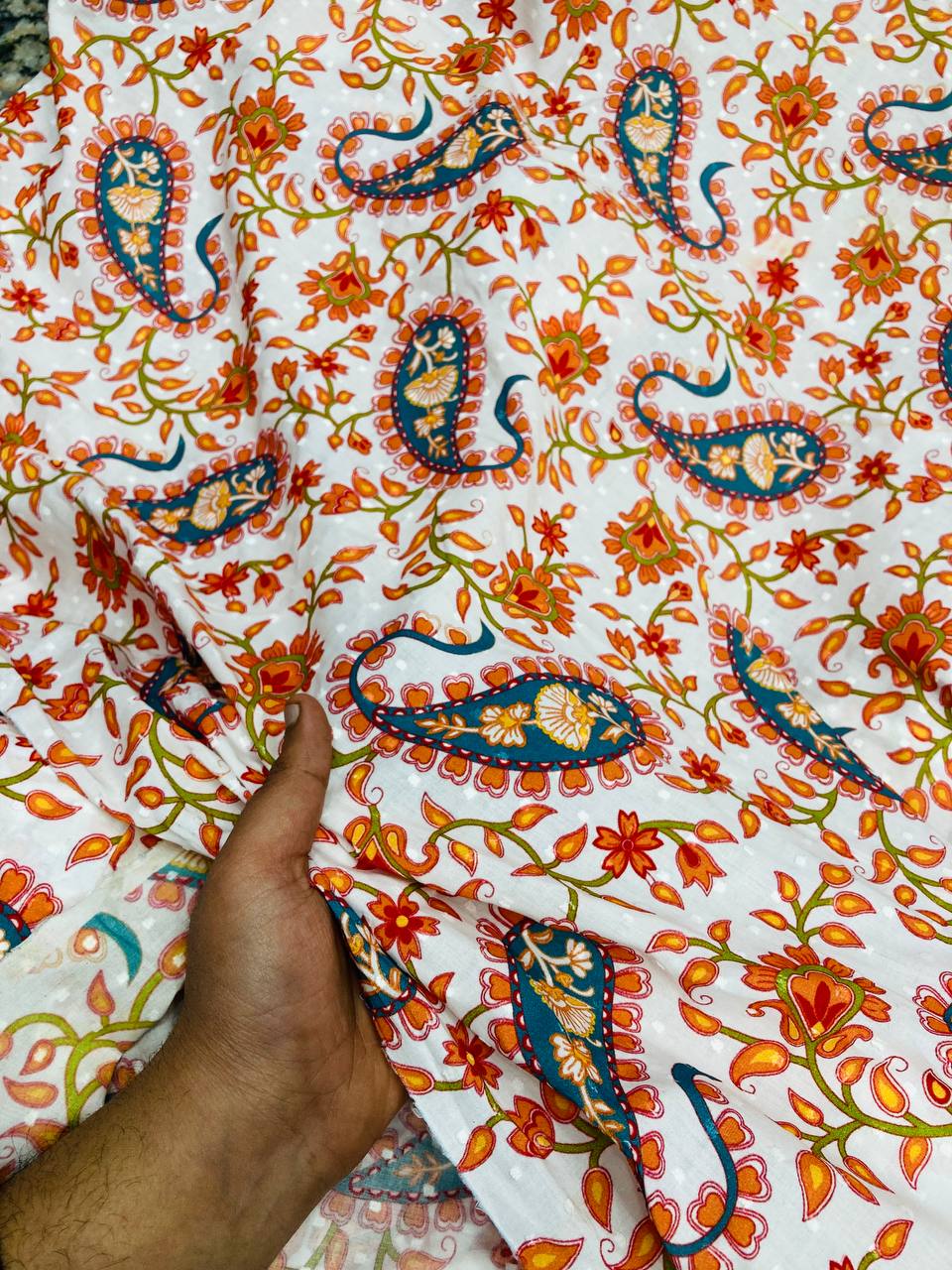 Most Premium Pure Dobby Cotton PRINTED FABRIC (Big WIDTH!!)