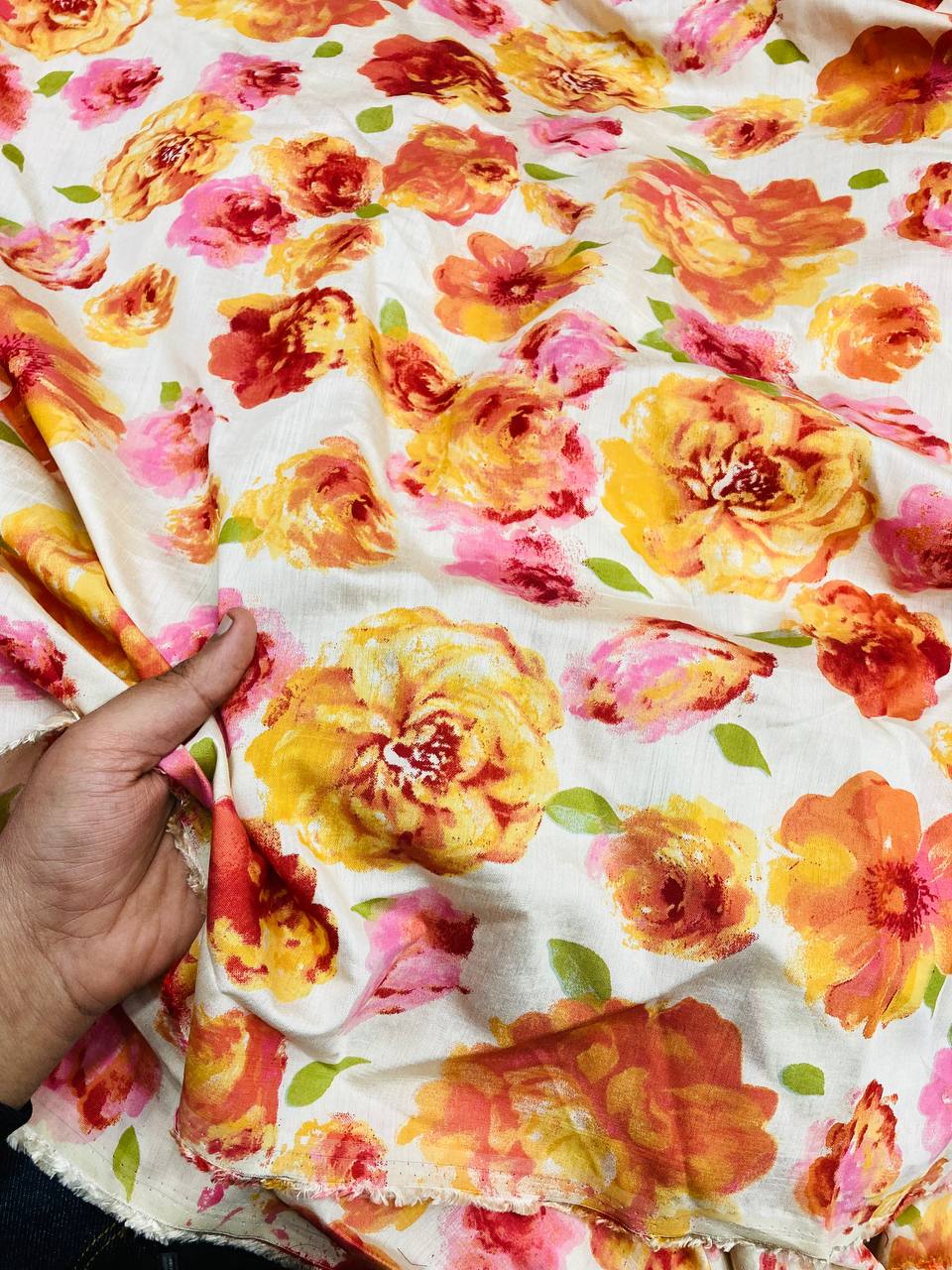 Most Premium Pure Viscose Muslin PRINTED FABRIC (Big WIDTH!!)